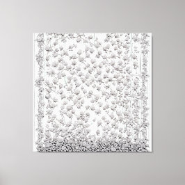 白バラA キャンバスプリント