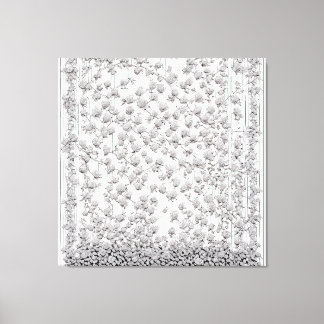 白バラA キャンバスプリント