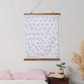 白バラF 吊り下げ型タペストリー (寝室)