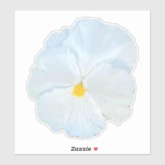 白パンジー シール (シート)