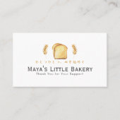 白パン小麦パン bakery ロイヤルティカード 名刺 (正面)