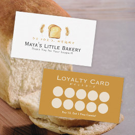 白パン小麦パン bakery ロイヤルティカード 名刺