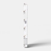 白パーソナライズされたいフランス犬 Case-Mate iPhoneケース (裏面 / 左)