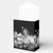 白パーソナライズされたと黒の《写真》ぼけ味 フェイバーボックス (オープン)