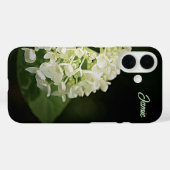 白パーソナライズされたアジサイ花iPhoneケース Case-Mate iPhoneケース (裏面 (横))