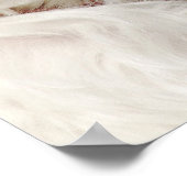 白パーソナライズされたマルチーズ子犬 ポスター (角)