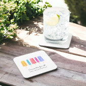 白パーソナライズされたモダンシンプル コースター