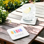 白パーソナライズされたモダンシンプル コースター