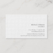 白パーソナライズされたモダン正方形プレミアム厚 名刺 (正面)