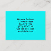 白パーソナライズされた水玉模様 名刺 (裏面)