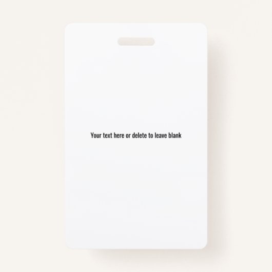 白パーソナライズされた社員バッジ写真と文字 バッジ (裏面)