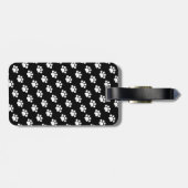 白パーソナライズされた肉印刷パターン ラゲッジタグ (裏面横)