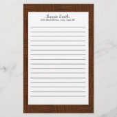 白パーソナライズされた色の文房具 便箋 (正面)