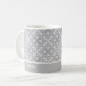 白パーソナライズされた色 コーヒーマグカップ (正面左)