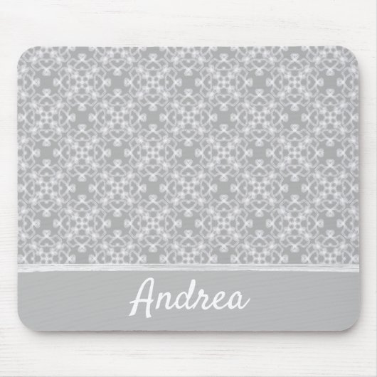 白パーソナライズされた色 マウスパッド (正面)