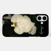 白パーソナライズされた花Apple iPhoneケース Case-Mate iPhoneケース (裏面 (横))