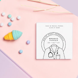 白パーソナライズされた衣式 エンクロージャーカード