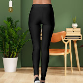 白パーソナライズされた黒カスタム製ペット猫引用文 レギンス