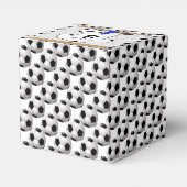 白パーソナライズされた黒サッカージャージー フェイバーボックス (裏面サイド)