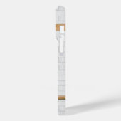 白パーソナライズされた黒サッカージャージー Case-Mate iPhoneケース (裏面 / 左)