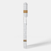 白パーソナライズされた黒サッカージャージー Case-Mate iPhoneケース (裏面 / 右)