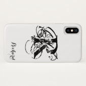 白パーソナライズされた Case-Mate iPhoneケース (裏面(横))
