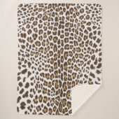 白ヒョウの皮 シェルパブランケット (正面)