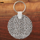 白ヒョウ印刷 キーホルダー (正面)