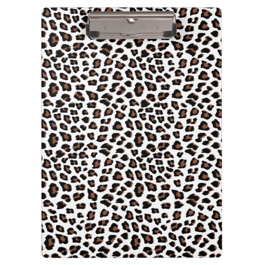 白ヒョウ印刷 クリップボード (正面)