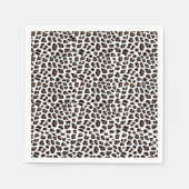 白ヒョウ印刷 スタンダードカクテルナプキン (正面)