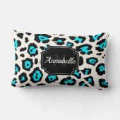 白ヒョウ印刷 ランバークッション (裏面)