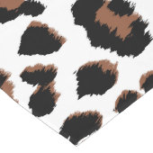 白ヒョウ印刷 ロングテーブルランナー (コーナー)