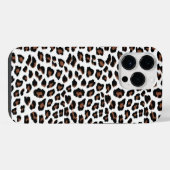 白ヒョウ印刷 iPhoneケース (裏面横)