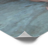 白ビキニと小さな女の子ポスター ポスター (角)