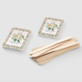 白ビクトリアンバラのヴィンテージ結婚付き ハンドファン (組立なし)