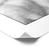 白ビクトリアン黒の柔らかいポートレート ポスター (角)