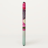 白ピンクのバラとアネモネの花モノグラム Case-Mate iPhoneケース (裏面/右)