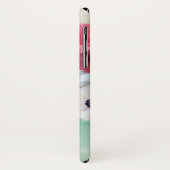 白ピンクのバラとアネモネの花モノグラム Case-Mate iPhoneケース (裏面/左)