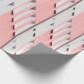 白ピンクコンクリート建物 ラッピングペーパー (角)