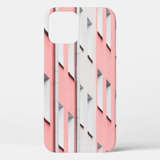 白ピンクコンクリート建物 Case-Mate iPhoneケース (裏面)