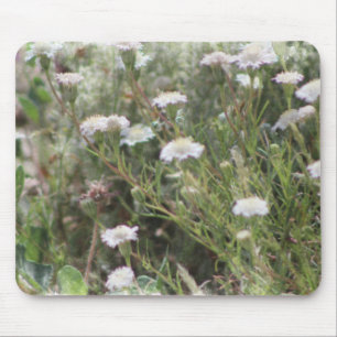 白ピンクッションWildflowersデジタルウォーターカラーモ マウスパッド