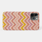白ピンク黄色モザイク山形 Case-Mate iPhoneケース (裏面(横))