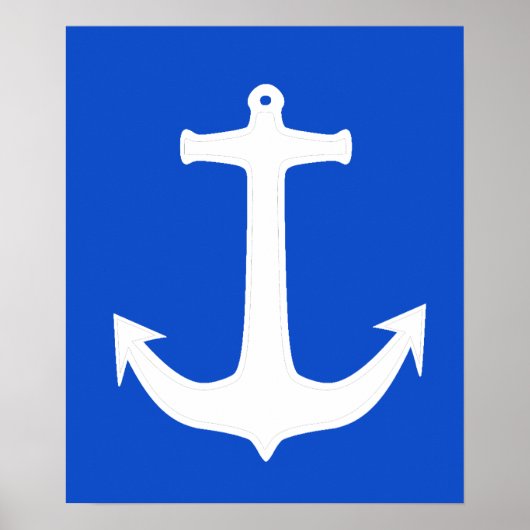 白ファンキーいかりA3ポスター ポスター (正面)