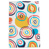 白ファンキーの丸のドードル ミディアムペーパーバッグ (正面)