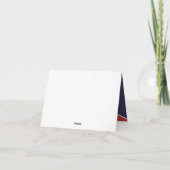 白ファンキー飛行機飛行機パイロット航空 サンキューカード (裏面)