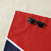 白ファンキー飛行機飛行機パイロット航空 ビーチタオル (インサイチュ)