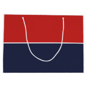 白ファンキー飛行機飛行機パイロット航空 ラージペーパーバッグ (裏面)