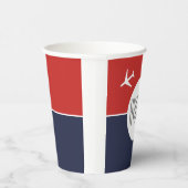 白ファンキー飛行機飛行機パイロット航空 紙コップ (右)