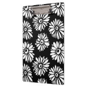 白ファンキー黒花 クリップボード (左)