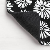 白ファンキー黒花 マウスパッド (コーナー)